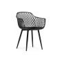 Пластиковый стул Rikon black / wood