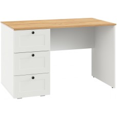 Компьютерный стол Опра белый шагрень / дуб золотой craft Компьютерный стол Опра белый шагрень / дуб золотой craft