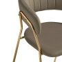 Стул на металлокаркасе Kamelia 1 cappuccino / gold