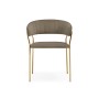 Стул на металлокаркасе Kamelia 1 cappuccino / gold