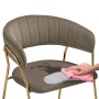 Стул на металлокаркасе Kamelia 1 cappuccino / gold