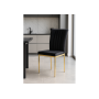 Стул на металлокаркасе Rek black / gold