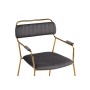 Стул на металлокаркасе Aspen dark gray / gold