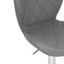 Барный стул Porch gray / chrome
