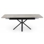 Керамический стол Старлайт 140 (200) х 80 carmen light grey / черный