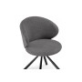 Стул на металлокаркасе Solomon крутящийся gray / black