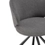 Стул на металлокаркасе Solomon крутящийся gray / black