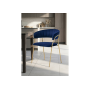 Стул на металлокаркасе Kamelia 1 dark blue / gold