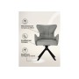 Стул на металлокаркасе Atlanta gray / black крутящийся