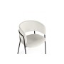 Стул на металлокаркасе Осло белый (milk) / черный