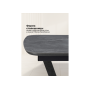 Керамический стол Петир 120(160)х80х75 larka grey / черный