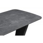 Керамический стол Петир 120(160)х80х75 larka grey / черный