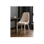 Стул на металлокаркасе Kora white / beige
