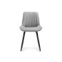 Стул на металлокаркасе Вейв светло-серый / черный