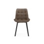 Стул на металлокаркасе Челси П коричневый (zd 233) / черный np