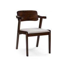 Стул деревянный Velma dirty oak / light beige