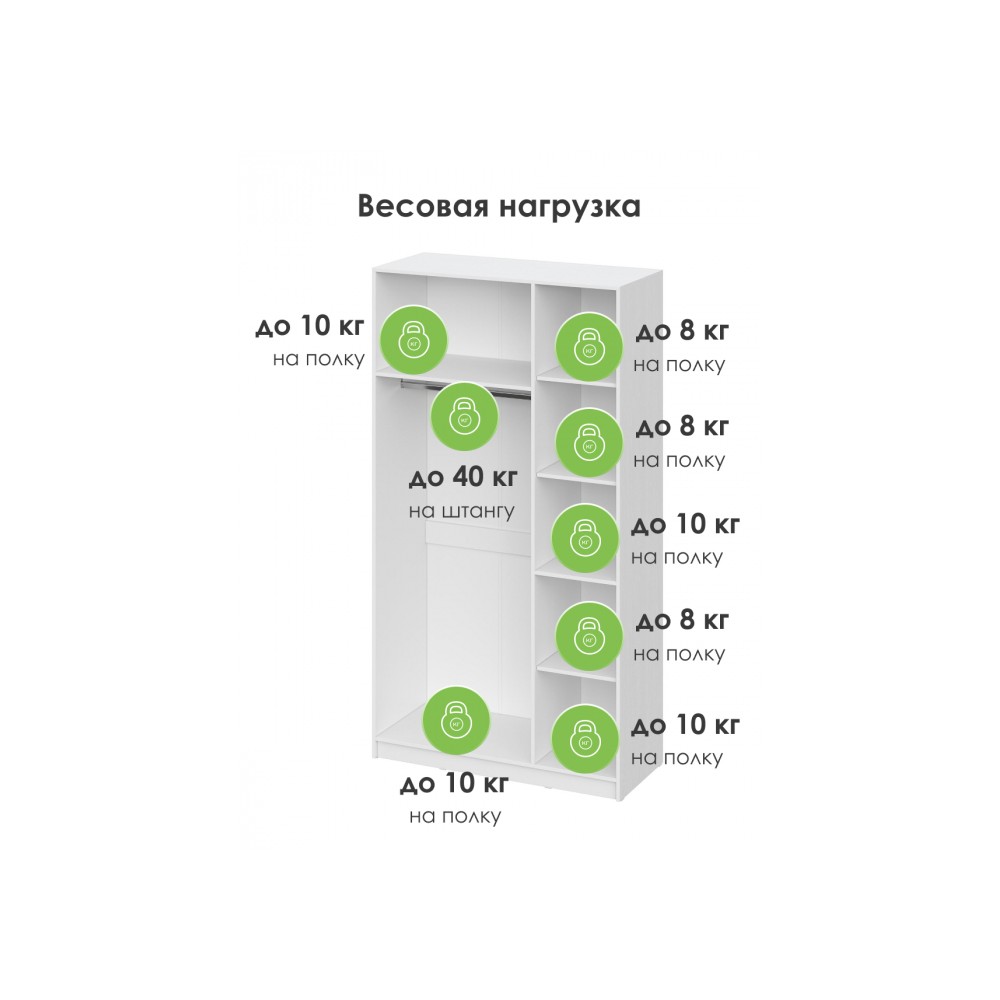 Шкаф Бирма ШК-1200 белое дерево / белое дерево Шкаф Бирма ШК-1200 белое дерево / белое дерево
