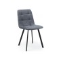 Стул на металлокаркасе Чилли темно-серый / черный