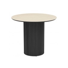 Керамический стол Барел 89 okara light yellow / черный