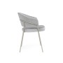 Стул на металлокаркасе Лео светло-серый (H-09) / серый