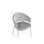 Стул на металлокаркасе Лео светло-серый (H-09) / серый