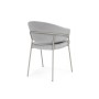 Стул на металлокаркасе Лео светло-серый (H-09) / серый