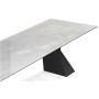 Керамический стол Денхольм 240(290)х100х75 rystal onyx bianco / черный