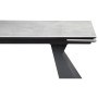 Керамический стол Денхольм 240(290)х100х75 rystal onyx bianco / черный
