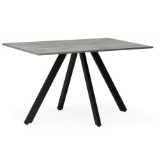 Стол деревянный Райн 116(160)x77 раздвижной цемент / черный