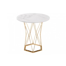 Стол деревянный Melan white / gold