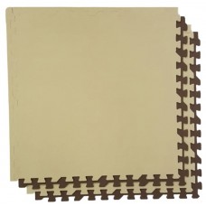 Мягкий пол разноцветный 60*60 (см) 1,44 (м2) с кромками 60МП (бежево-коричневый)