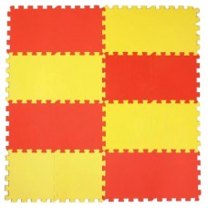 Мягкий пол разноцветный 25*25(см) 1(м2) 25МП1 (желто-красный)