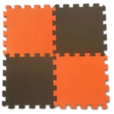 Мягкий пол разноцветный 25*25(см) 1(м2) 25МП1 (оранжево-коричневый)