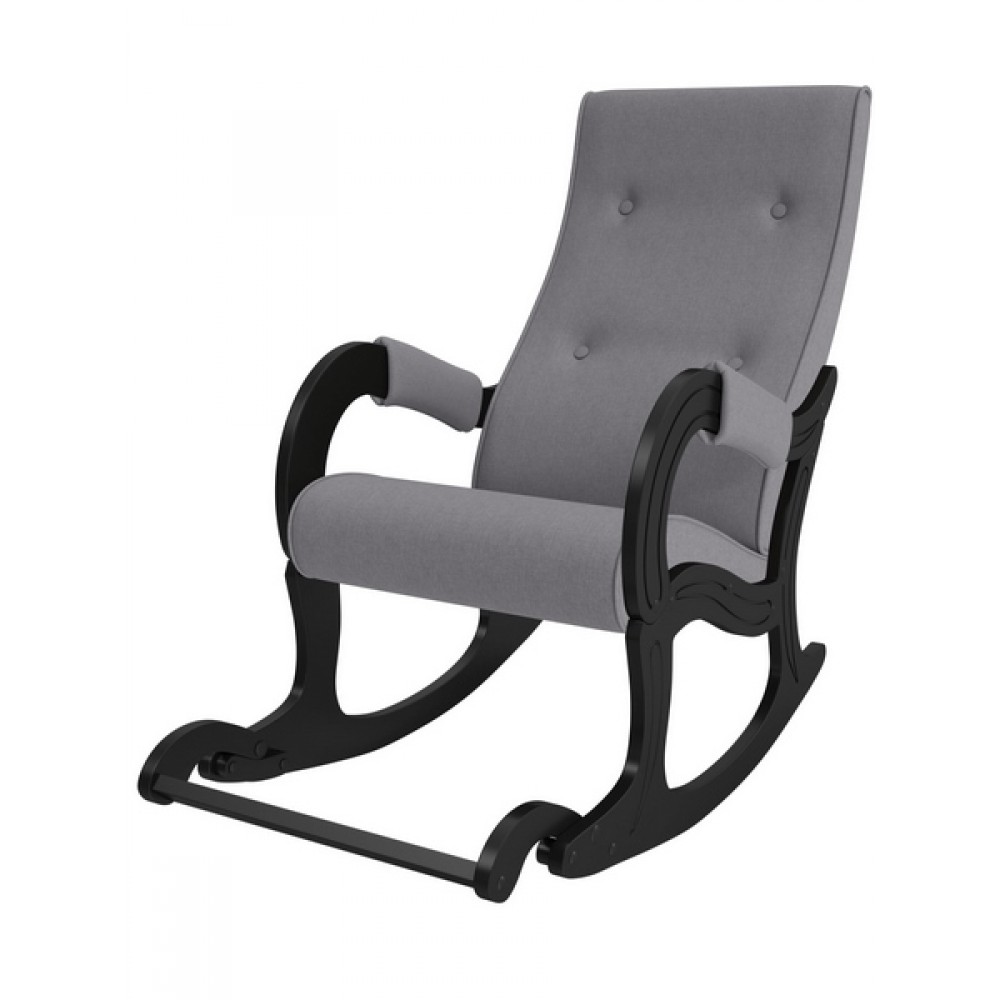 кресло качалка браун с подножкой