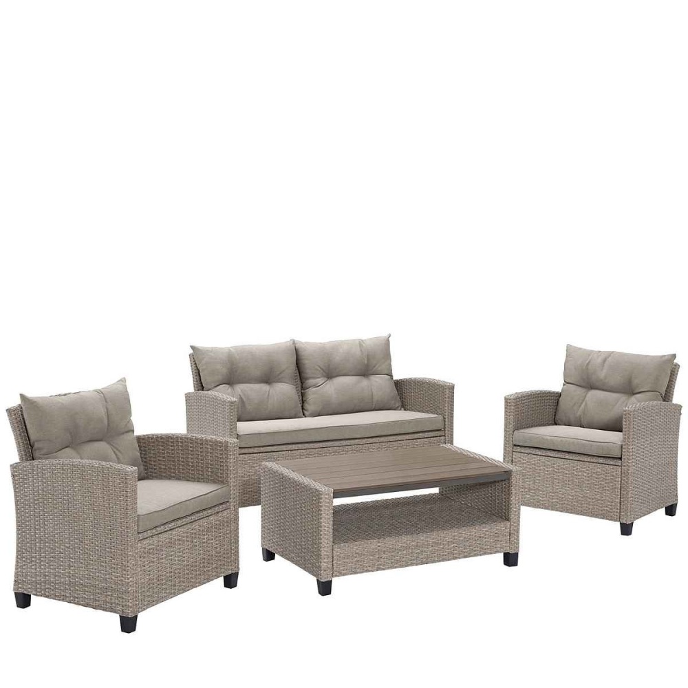 Комплект плетеной мебели afm 310b beige grey