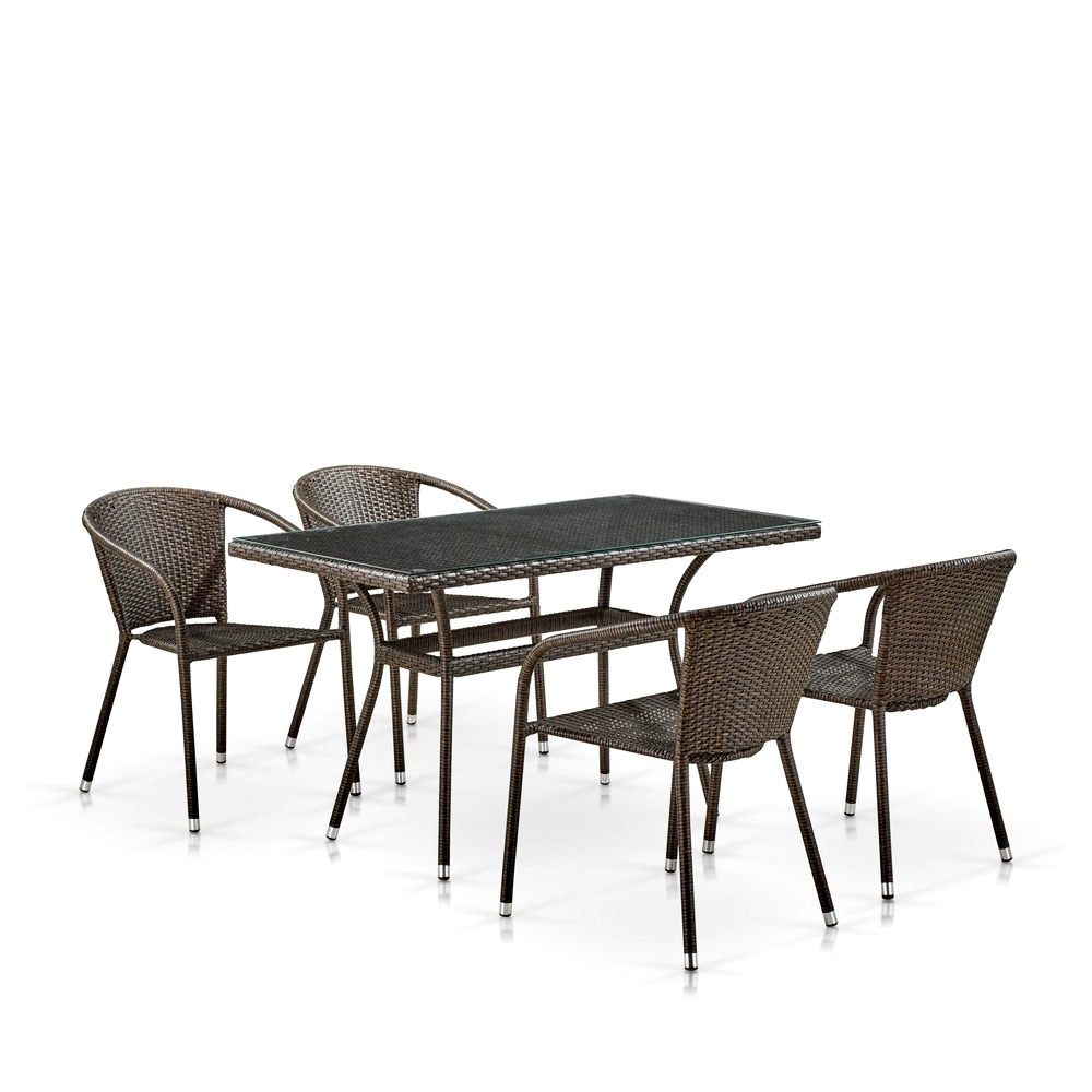 Комплект плетеной мебели AFM-308g Brown/Grey