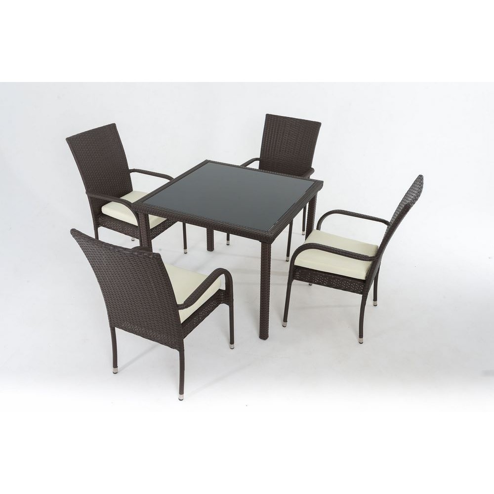 Обеденный комплект F0824 (стол и 4 стула)