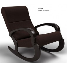Кресло-качалка Гарда, ткань шоколад