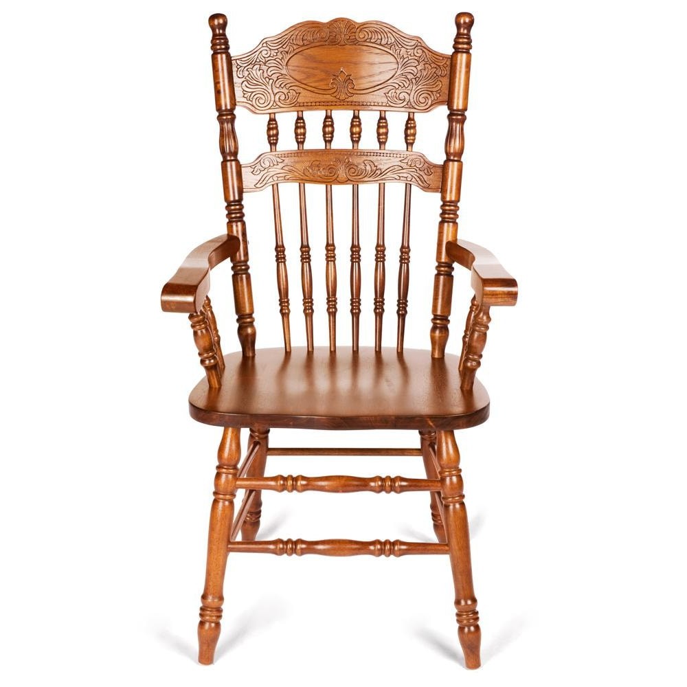 деревянный стул с высокой спинкой