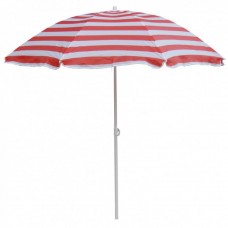 Зонт  2,4м бело-красная полоска (плотная ткань) арт.121.064 