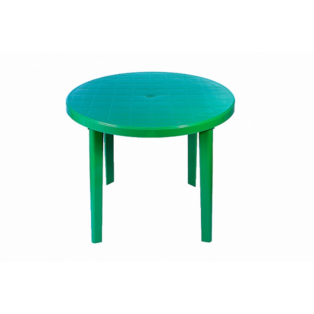Стол пластиковый Классик арт.СП1-МТ018 круглый (зеленый) 