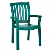 Кресло пластиковое «Анкона» зеленое