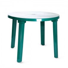 Стол круглый пластиковый зеленый 900х710