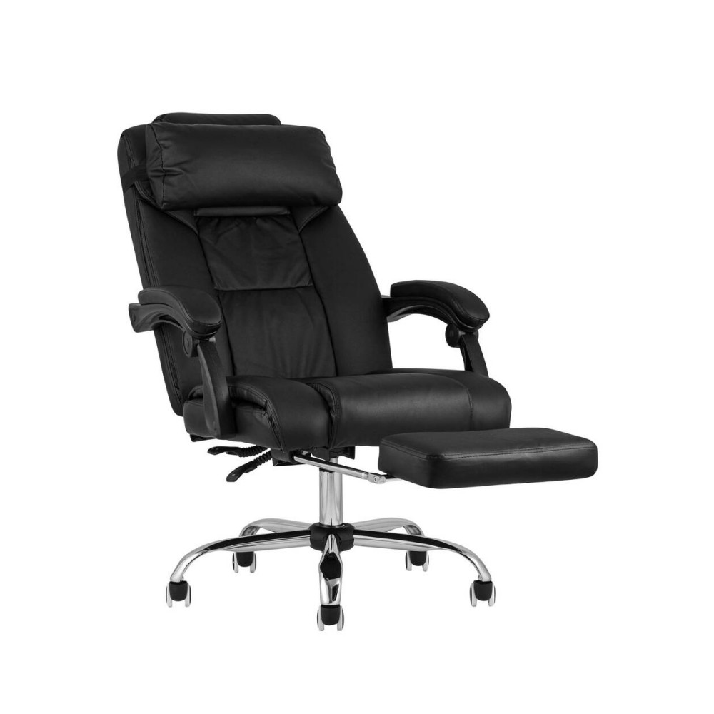 кресло игровое topchairs virage черно белое