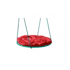 Качели подвесные Гнездо арт.MG4052-МТ004Н Ø80 см с подушкой (красная) 