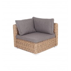  "Лунго" модуль диванный угловой с подушками, цвет соломенный (гиацинт) YH-C1031W-TW