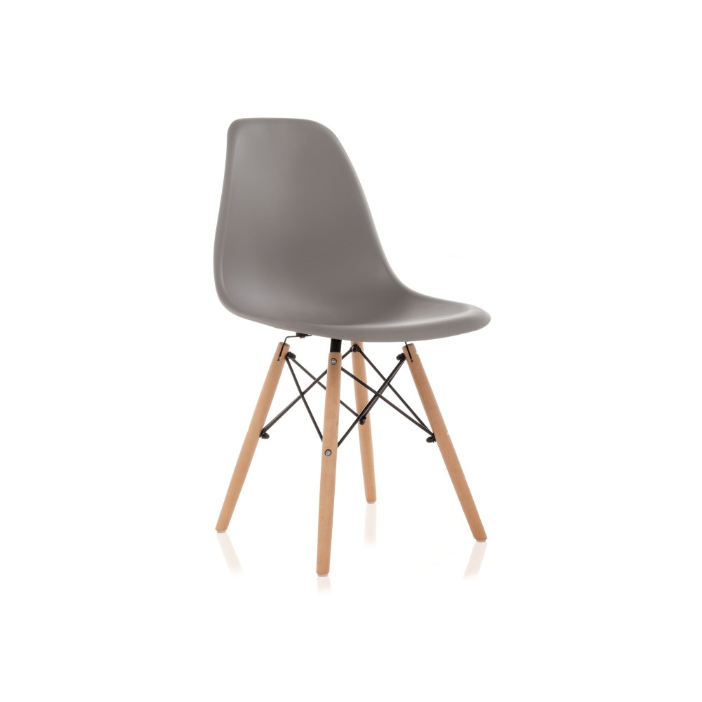 Стул woodville eames pc 015 пластик цвет белый