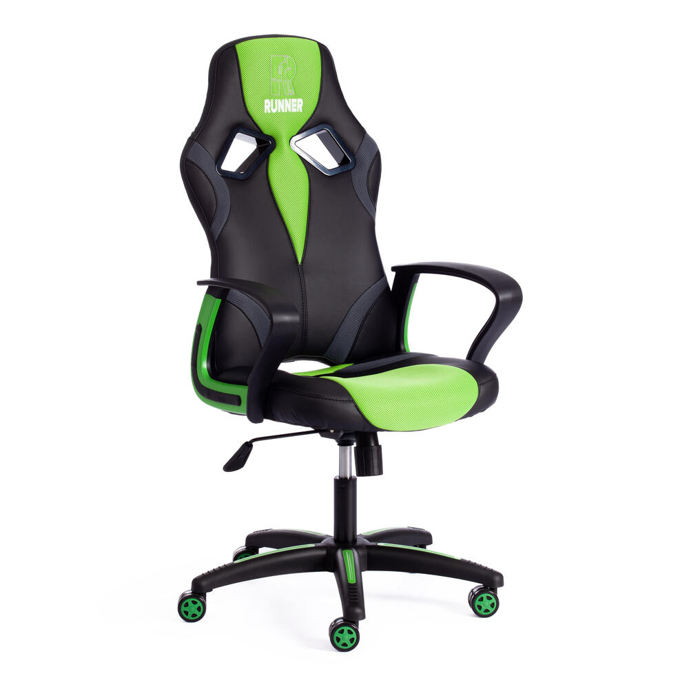 Компьютерное кресло тюмень. Кресло рунер. Компьютерное кресло Runner. Кресло компьютерное зеленое. Зеленое кресло для компьютера.