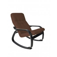 Кресло -качалка Сайма мебельная ткань арт.GT3300-МТ001 венге капучино,  