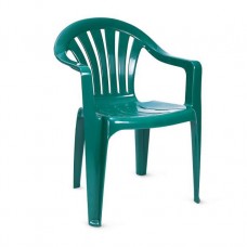 Кресло пластиковое "Милан" зеленое